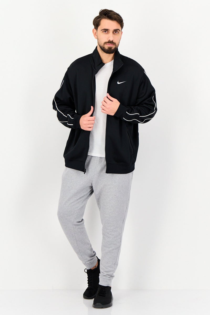 Nike Men Sportswear Fit Long Sleeve Walking Track Jacket, Black - Image 4