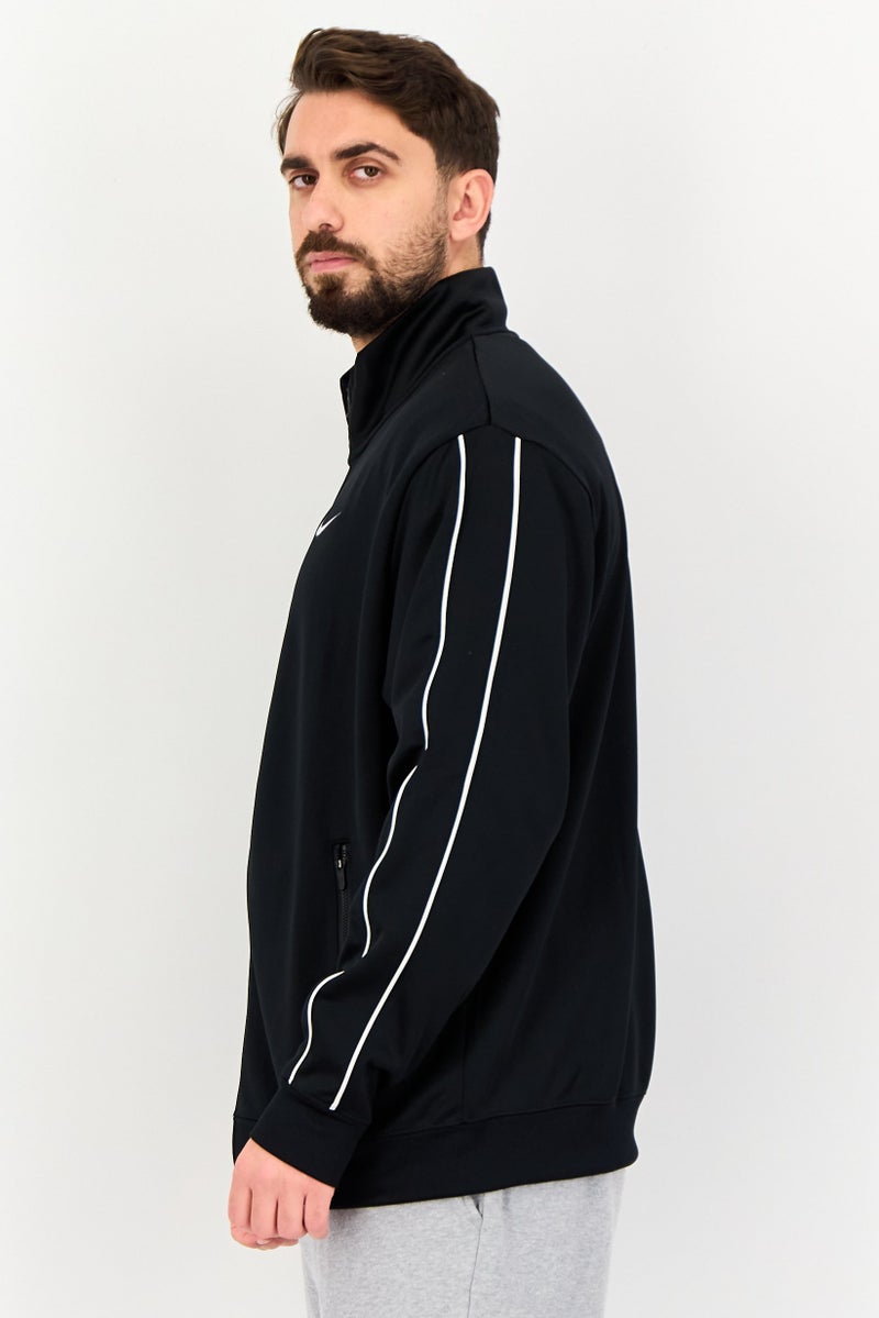 Nike Men Sportswear Fit Long Sleeve Walking Track Jacket, Black - Image 3