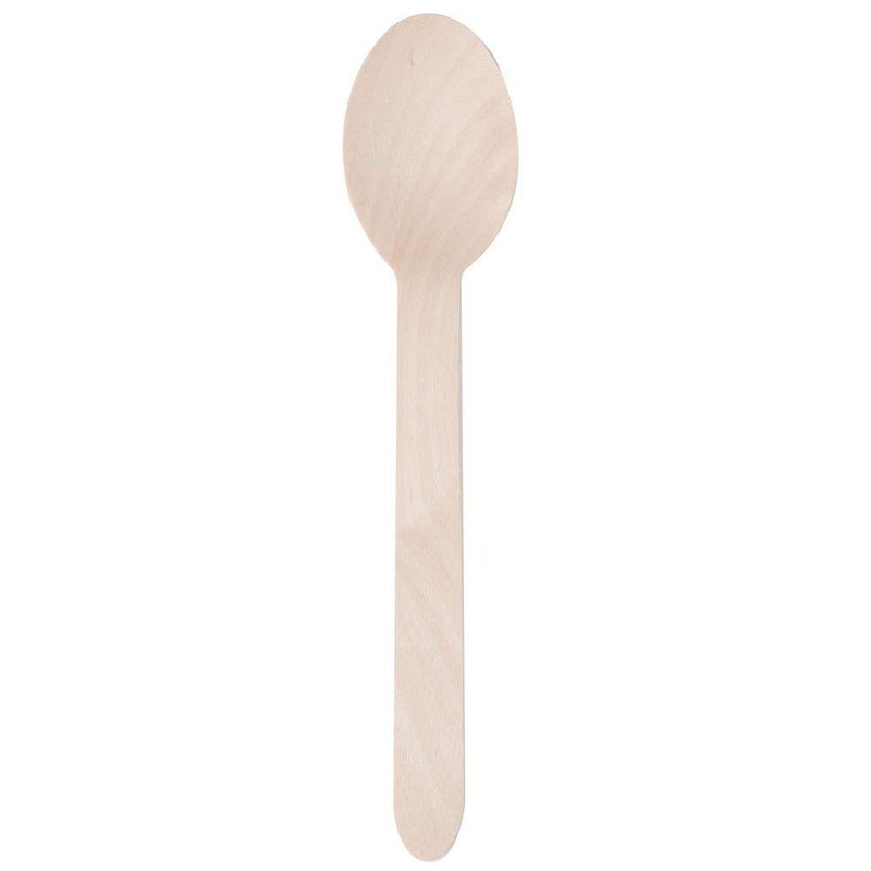 Amit Marketing Wooden Areca Leaf Spoon Fork I Biodegradable Disposable Spoon Fork for Food I Compostable Leak Proof Ecofriendly I for Home Use Party Events Beige Pack of 200 Pcs 140 mm - Image 4