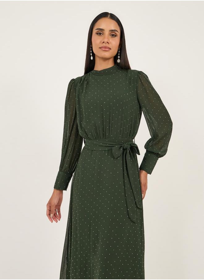 Styli Polka Dot Maxi Dress  - Image 3
