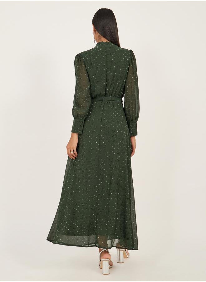 Styli Polka Dot Maxi Dress  - Image 5