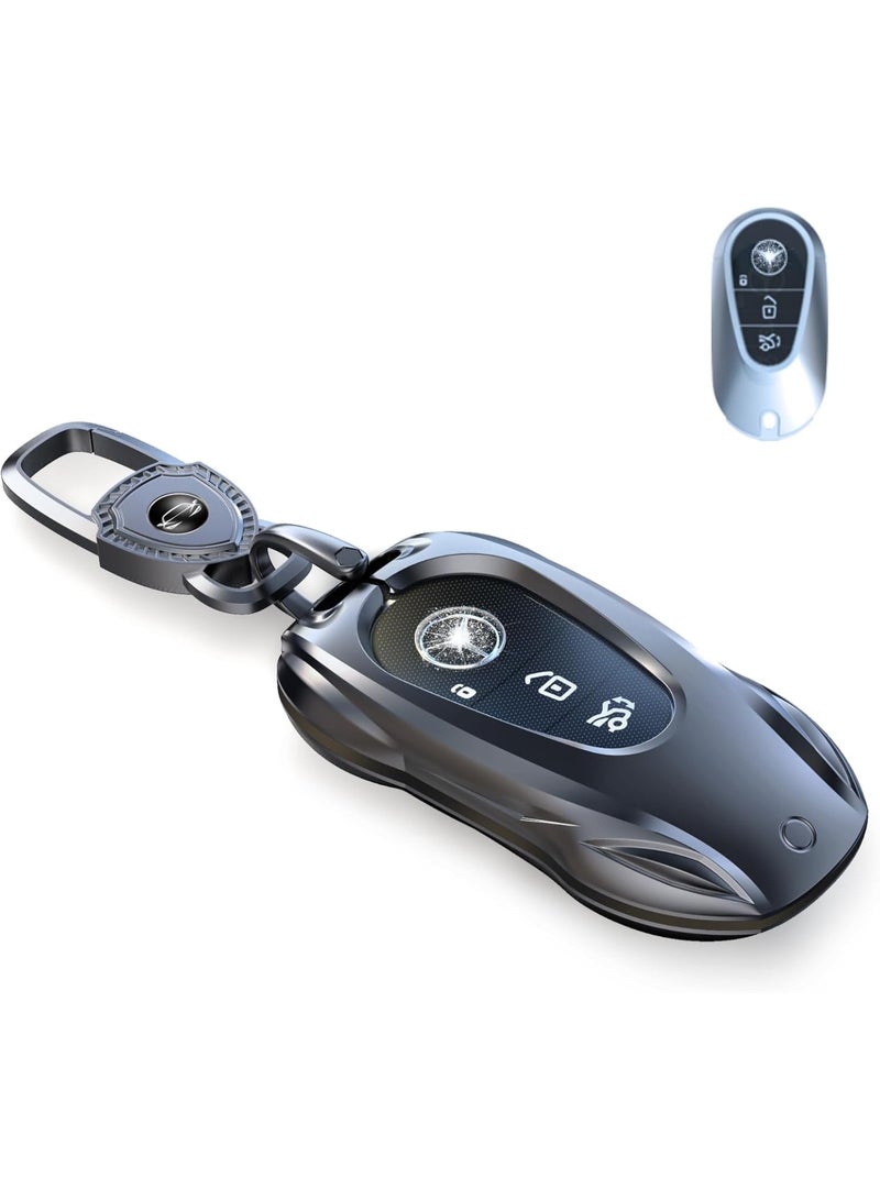 NOSKIN Smart Remote Key Case Shell Fit for Benz CLS CLA CLK AMG CLK GLC GLE GLS SLK ML SL SLK A B C E R S G (Classic Black，Fit for Benz-C) - Image 1