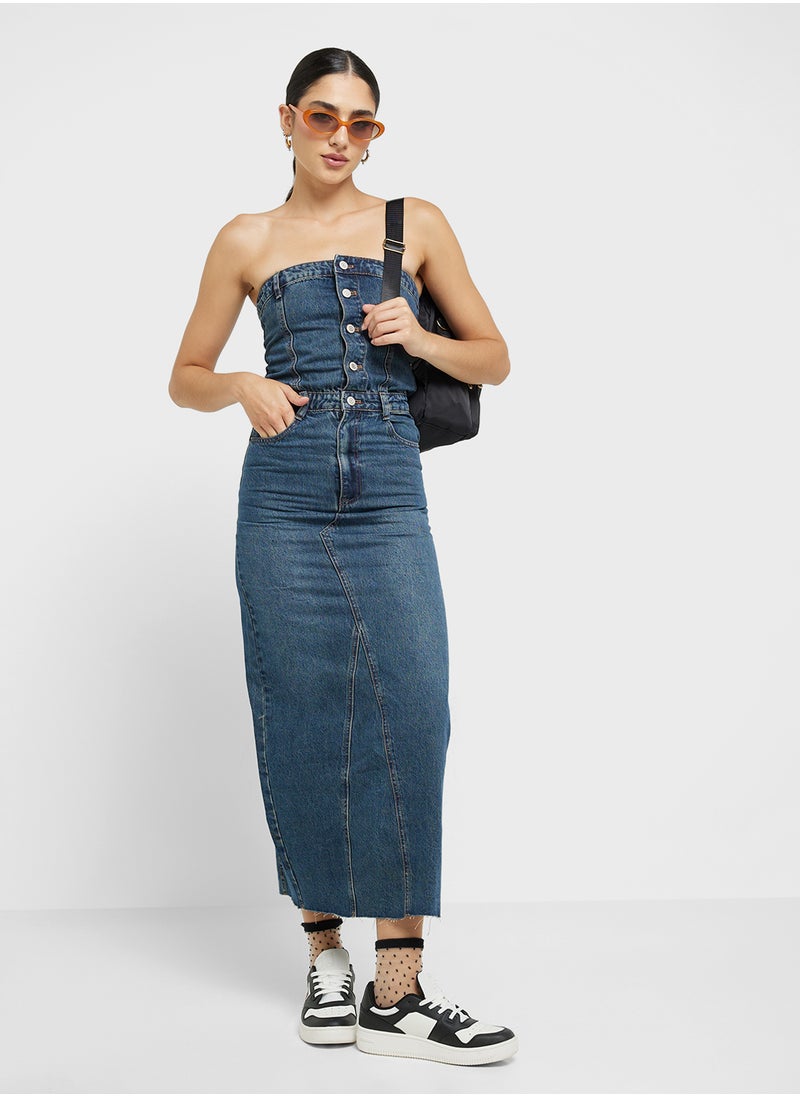 Ginger Denim Button-Down Dress  - Image 1
