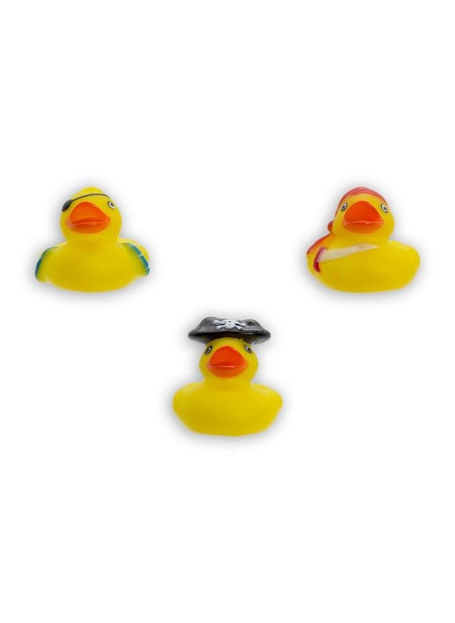Windy City Novelties - 50 Pack 2” Mini Pirate Rubber Duckies In Assorted Designs ; For Bath Toys Baby Shower Pirate Party Supplies Party Favors Halloween Party Favors - Image 1