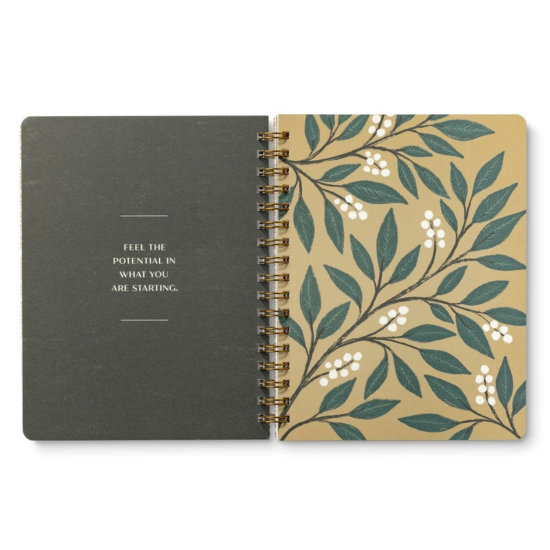 Compendium Spiral Notebook â€“ Good Things Are Always Beginning â€“ A Designer Spiral Notebook with 192 Lined Pages, College Ruled, 7.0â€W x 9.25â€H - Image 4