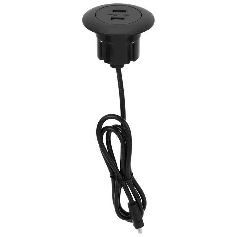 Power Socket: Dual USB Ports With Built-in Blue LED Backlight - Space-saving Sofa Charger For Power Recliner, Electric Sofa And Desk Device Charging - Image 1