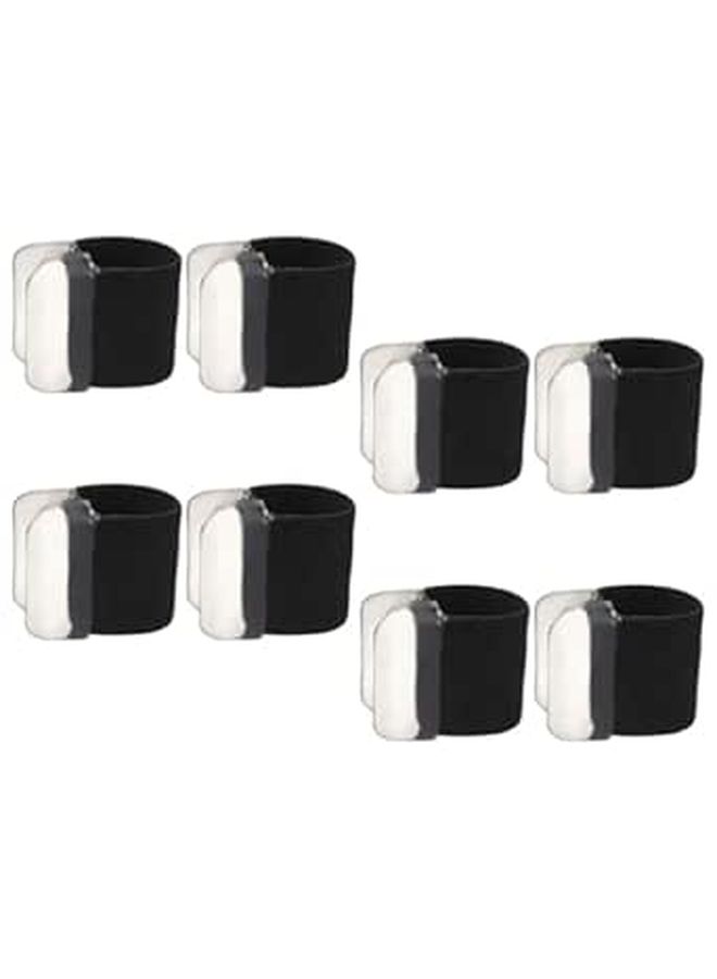 Bunion Spacers 4 Pairs Large Black Comfortable Separators for Hallux Valgus - Image 1