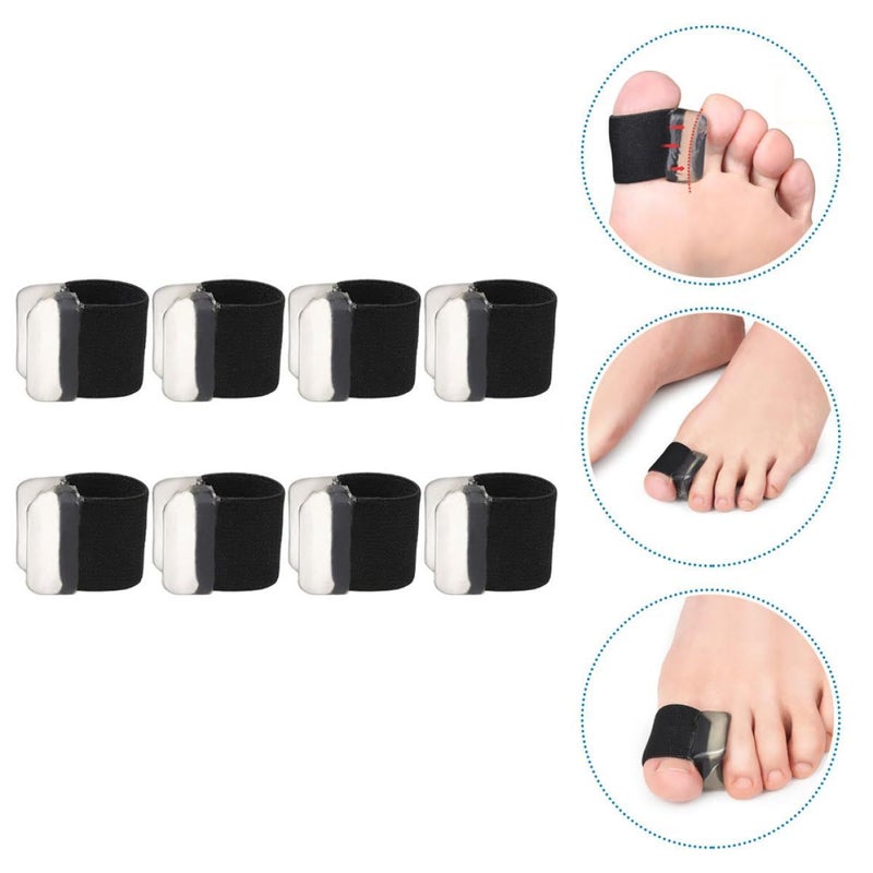 Bunion Spacers 4 Pairs Large Black Comfortable Separators for Hallux Valgus - Image 5