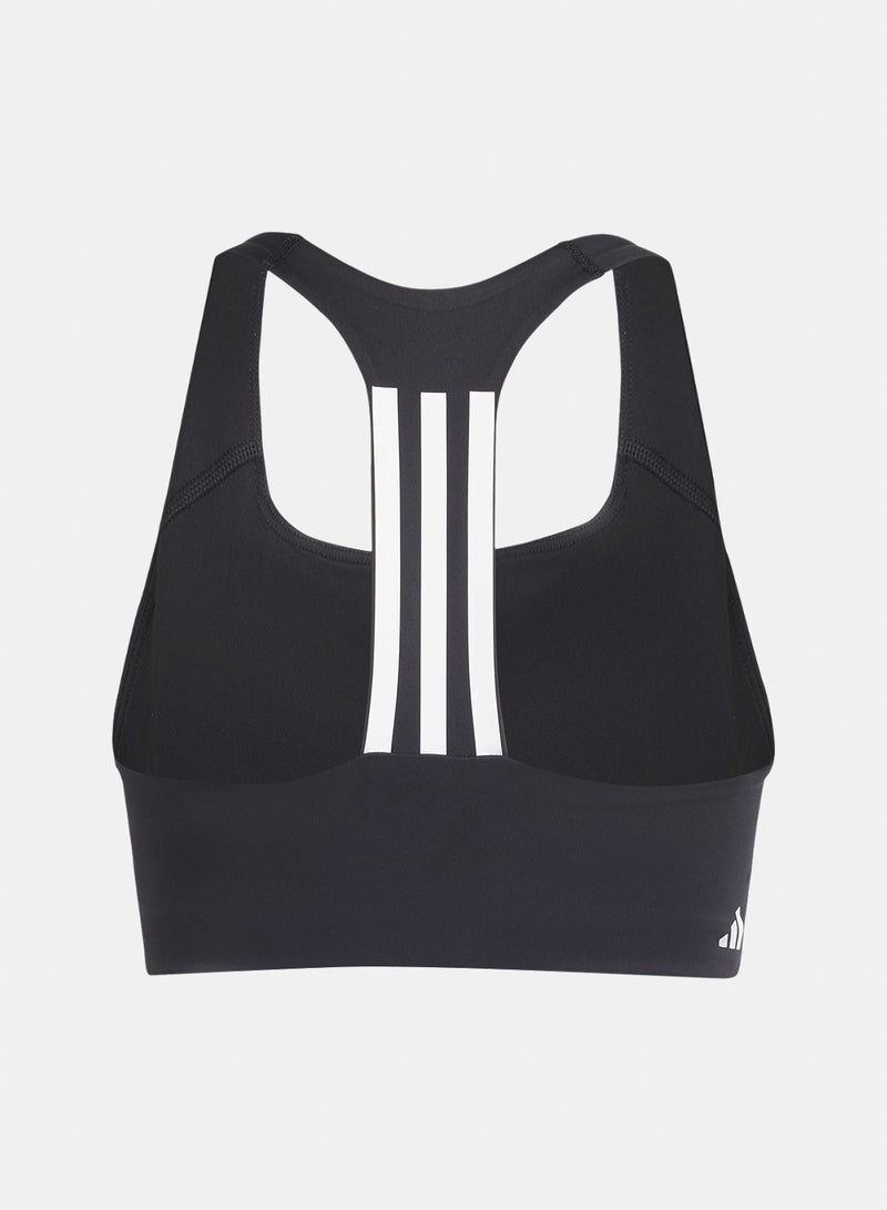 Adidas Primeliftimpact Training Medium Support 3 Stripes Bra - Image 2