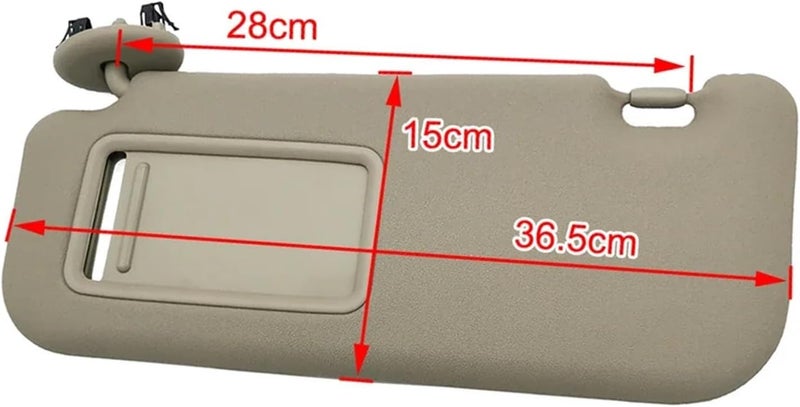QASULER Car Sun Visor for Toyota Yaris (2008-2013) - Image 3