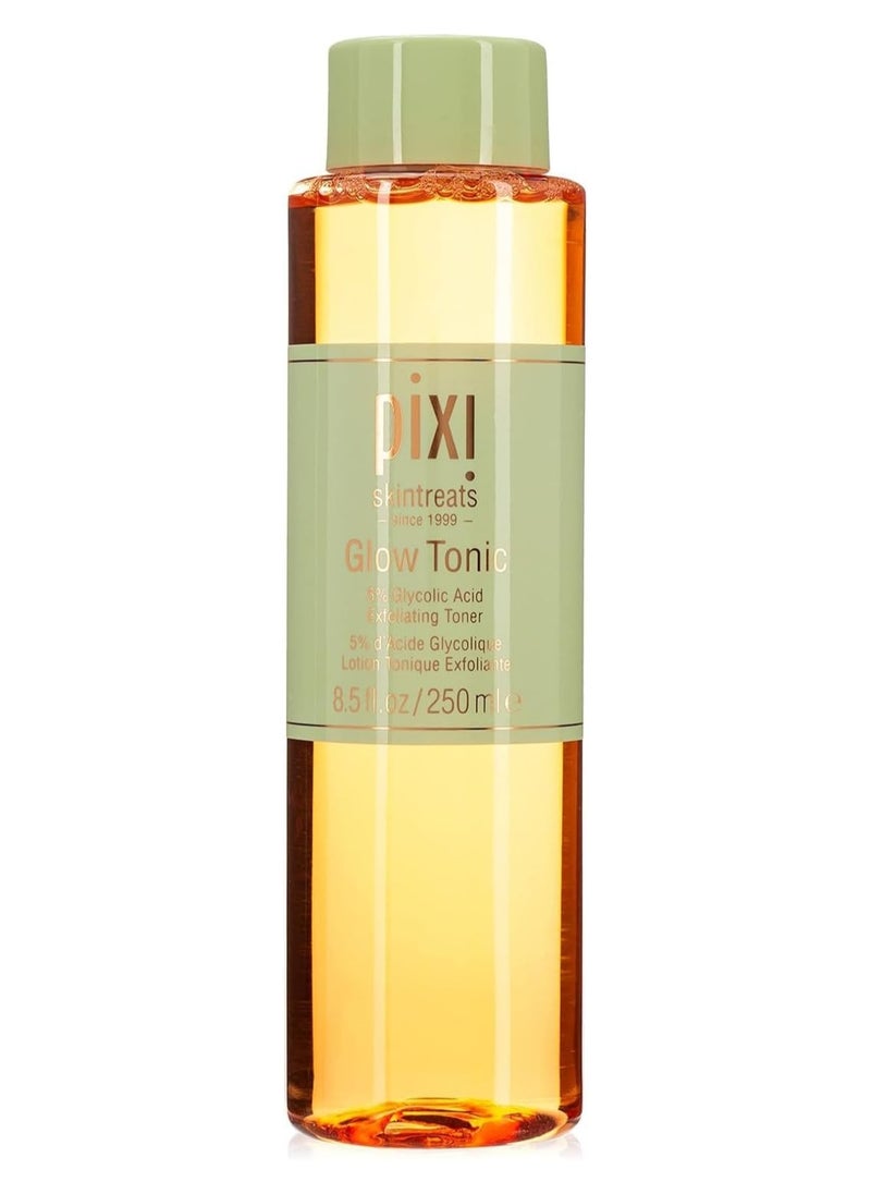 pixi Glow Tonic Exfoliating Toner 5% Glycolic Aloe Vera And Ginseng Clear 250ml  - Image 1