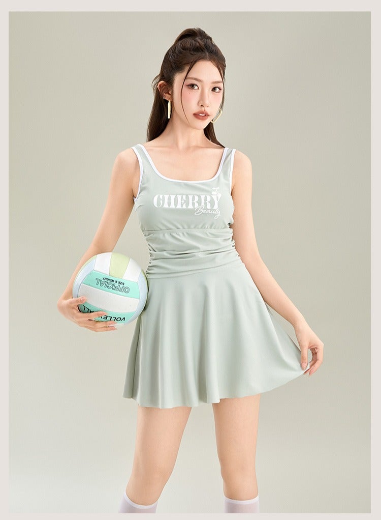 KUYING New One-Piece Swimsuit Camisole Skirt - Image 3