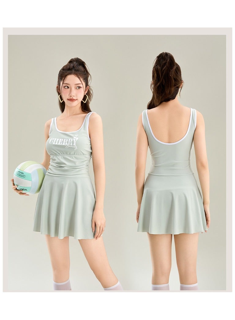 KUYING New One-Piece Swimsuit Camisole Skirt - Image 4