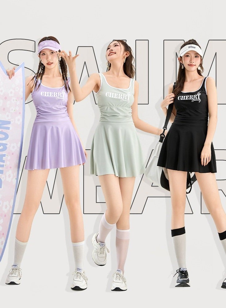 KUYING New One-Piece Swimsuit Camisole Skirt - Image 5