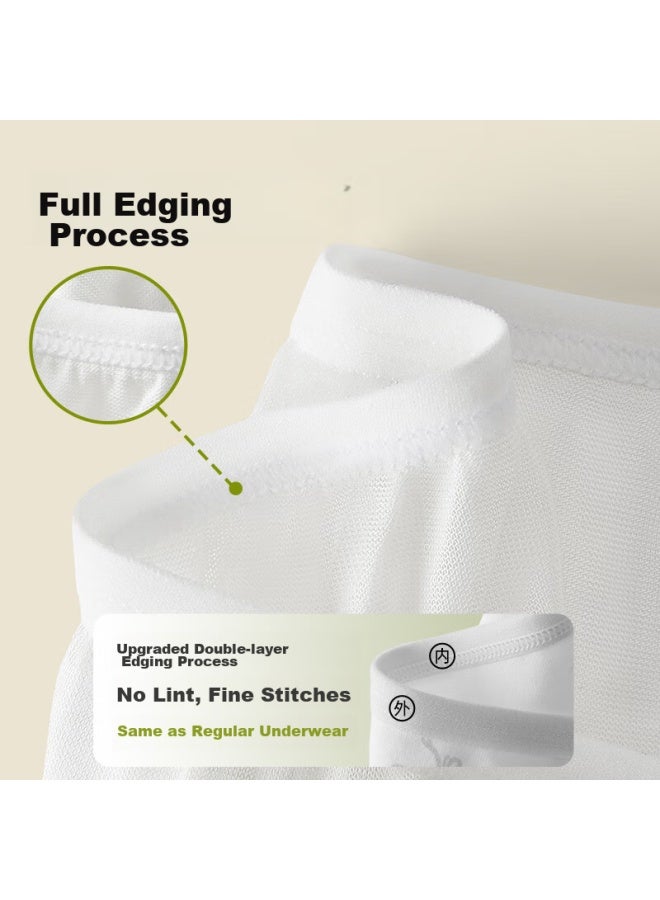 Free Go Freego Disposable Women's Underwear, Bamboo Fiber Postpartum Shorts, Maternity Travel Antibacterial Disposable Antibacterial Women's White XL - Image 3