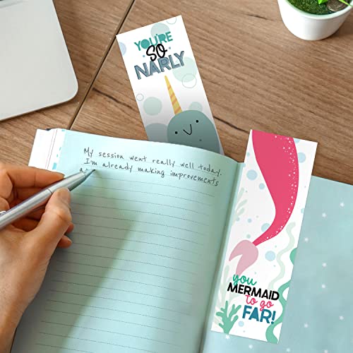 Canopy Street Animal Pun Bookmarks / 2" x 6" Motivational Paper Bookmark Pack/Bulk Set of 24 Classroom Reward Quotemarks/Made in The USA - Image 4