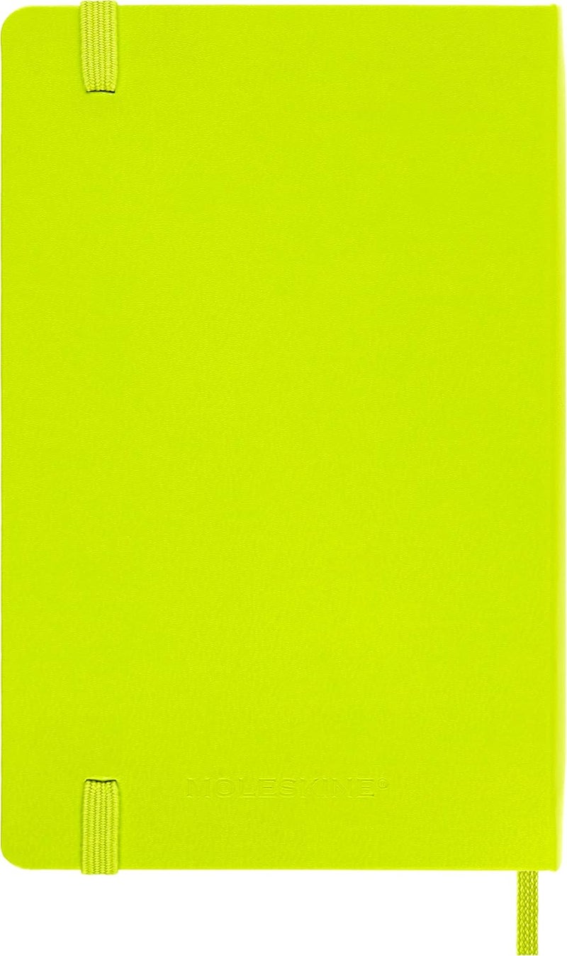 Moleskine Classic Notebook, Soft Cover, Large (5" x 8.25") Plain/Blank, Lemon Green, 192 Pages - Image 3
