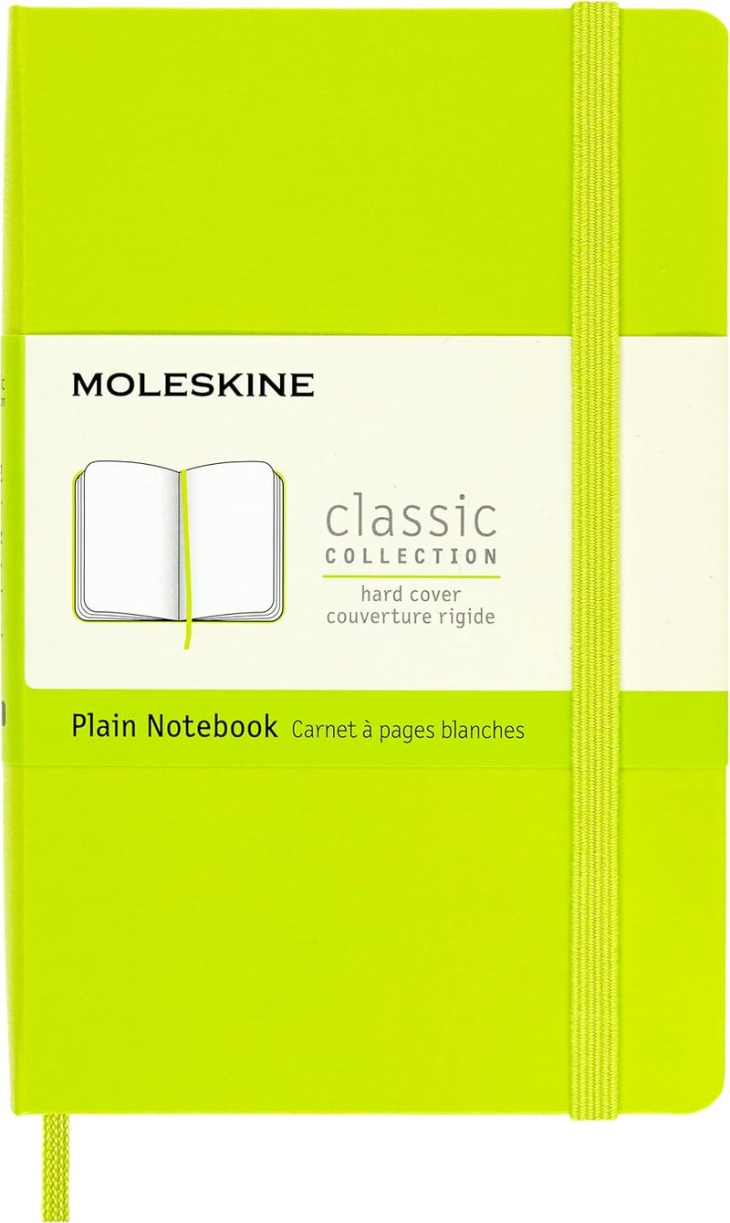Moleskine Classic Notebook, Soft Cover, Large (5" x 8.25") Plain/Blank, Lemon Green, 192 Pages - Image 1