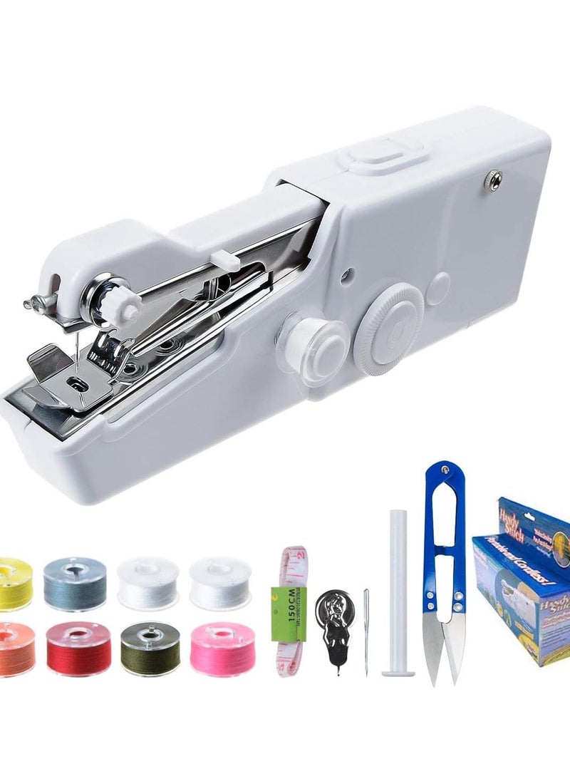 Portable Sewing Machine Handheld Mini Hand Sewing Machine for Kids Beginners Home or Travel Sewing - Cordless Small Handy Stitch Handheld Sewing Machine for Easy Quick Repairs Fabric Leather Denim - pzsku/ZD9137A7384B91D27123FZ/45/_/1716475939/dbfe9c68-000f-4a8a-b870-7ee33c43cba2