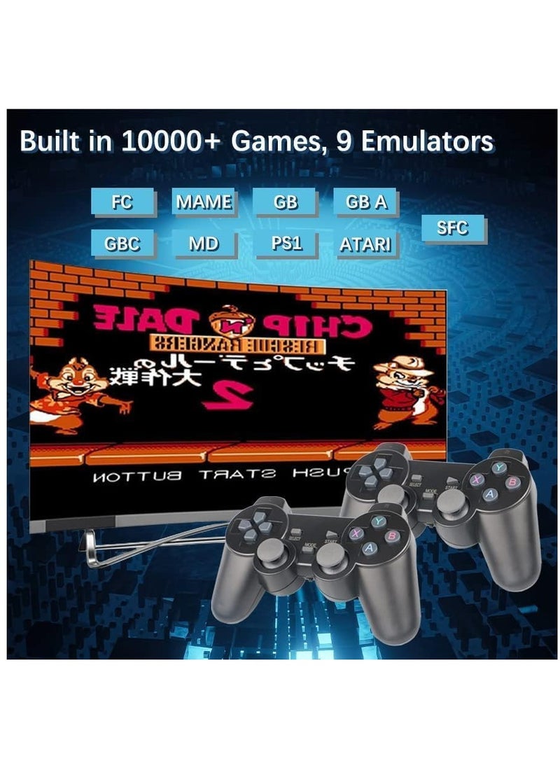 ELTRAZONE wireless retro game console, plug and play video games 4k hdmi output for tv, classic game stick built in 10000+ games with 9 emulators and 2 wireless controller 2.4g gift for kids & adults - Image 2