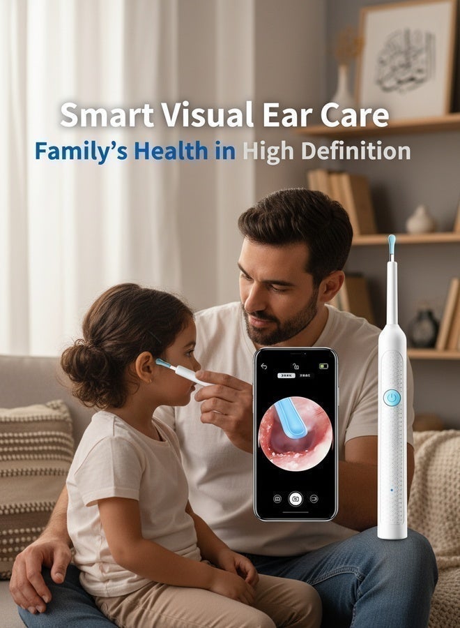 Sthxyfaith Ear Wax Removal - 2000w HD camera with Camera Earwax Remover Tool with 9 Pcs Ear Set - Earwax Removal Kit with Light -With 6 soft silicone ear spoons - Ear Cleaner for iOS & Android - Image 4