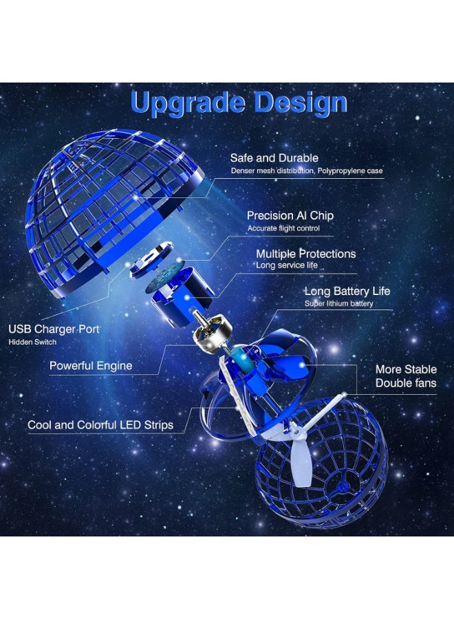 طائرة كرة الكرة، 2022 ترقية طائرة كرة لعبة، اليد التحكم بوميرانغ هوفر كرة، طائرة الدوار مع الحيل لا نهاية لها، باردة ألعاب هدايا ل 6 7 8 9 10+ سنة الأولاد البنات المراهقين في الهواء الطلق ألعاب داخلية - Image 4