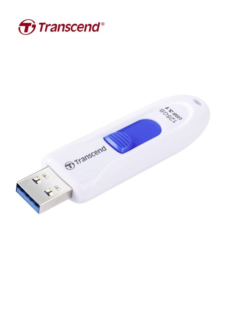 Transcend 128GB JetFlash 790 USB 3.1 Flash Drive | TS128GJF790W | White  - Image 4