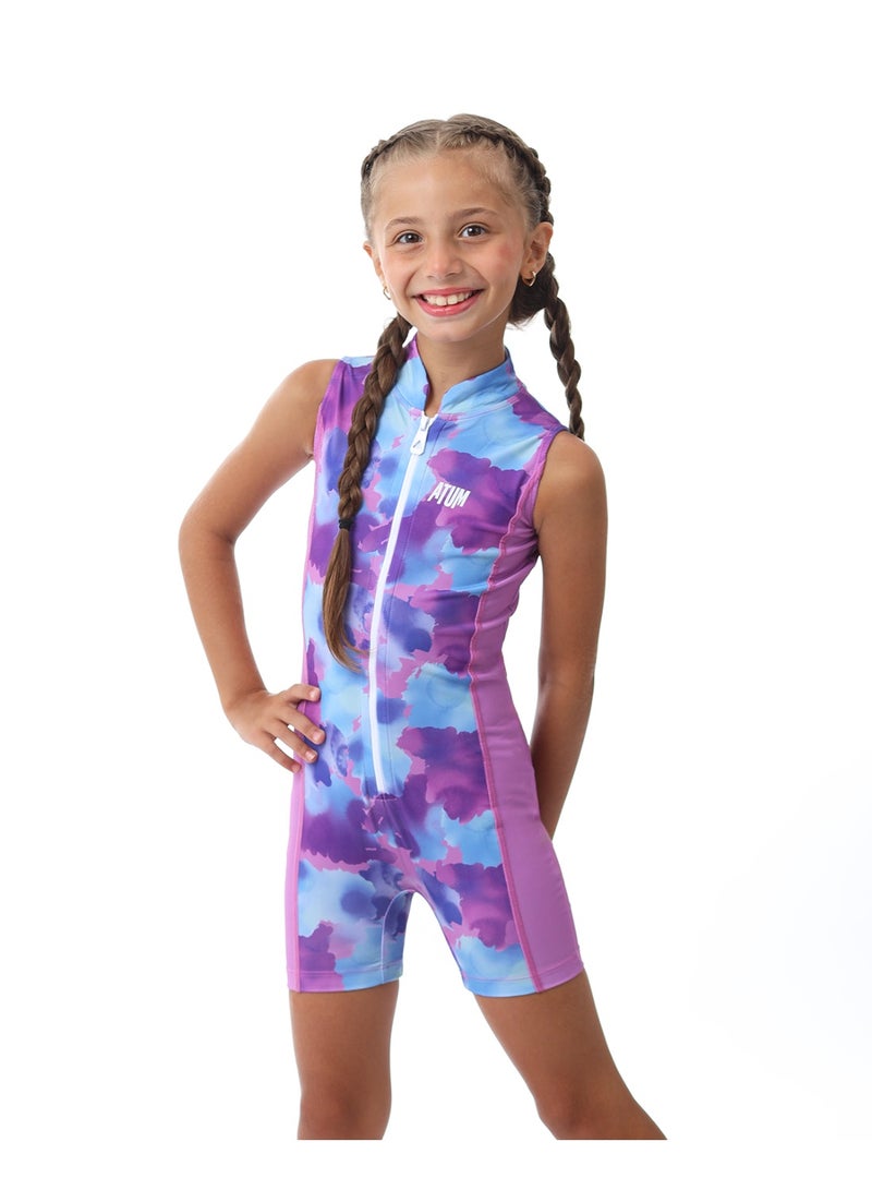 ATUM Elegant Splash Girls Lilac Jumpsuit - Image 1