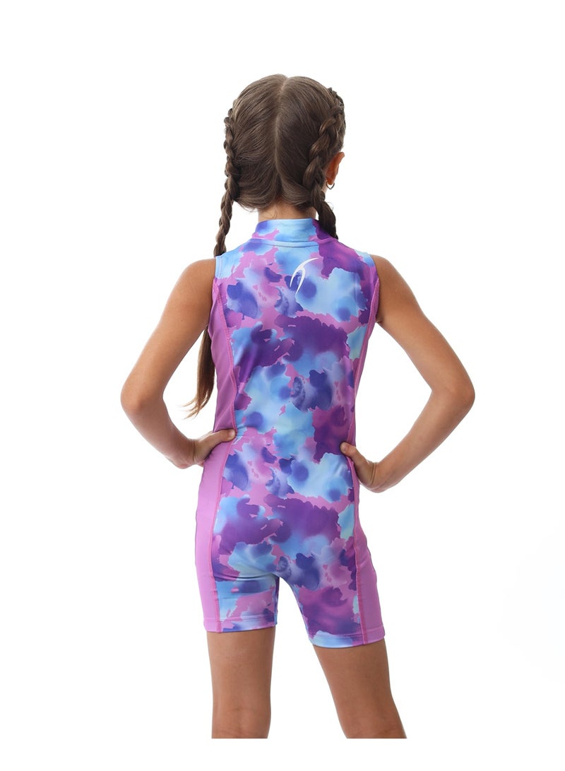 ATUM Elegant Splash Girls Lilac Jumpsuit - Image 2