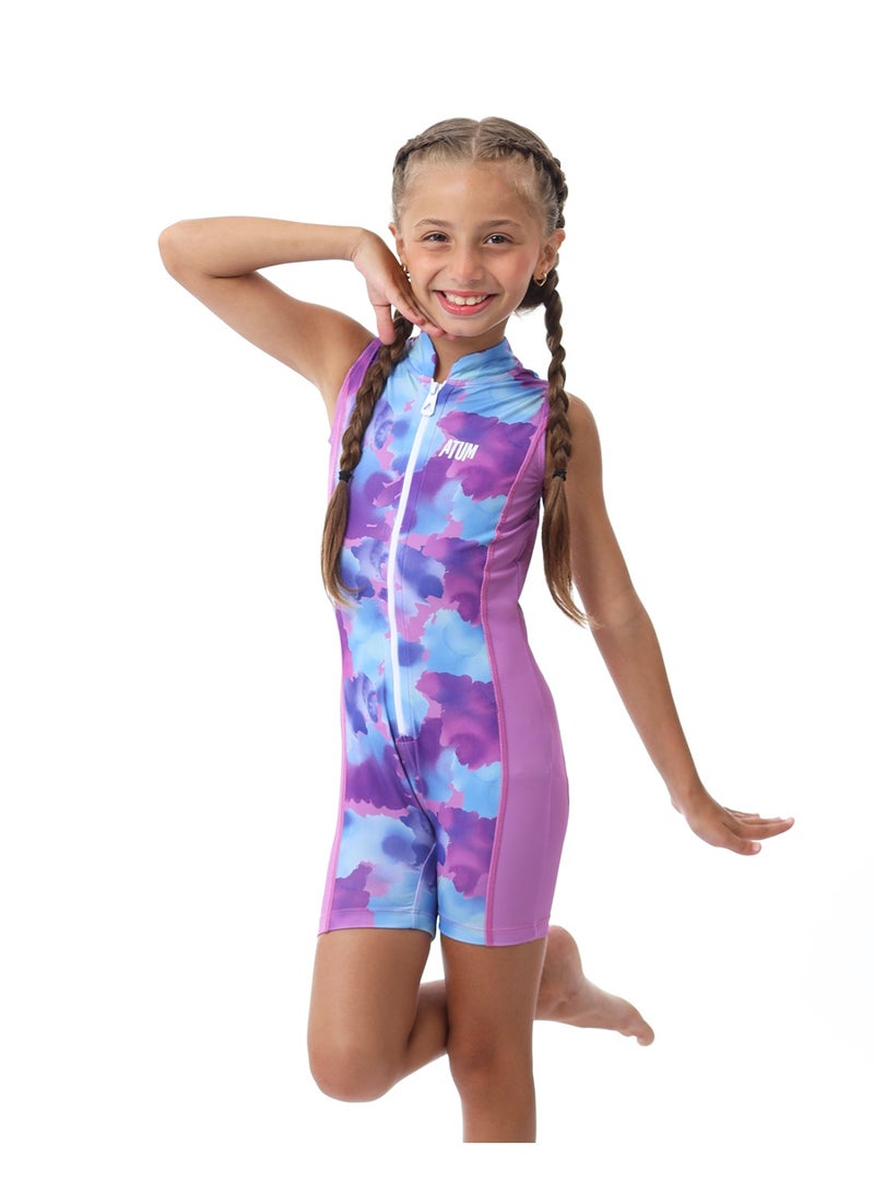 ATUM Elegant Splash Girls Lilac Jumpsuit - Image 5