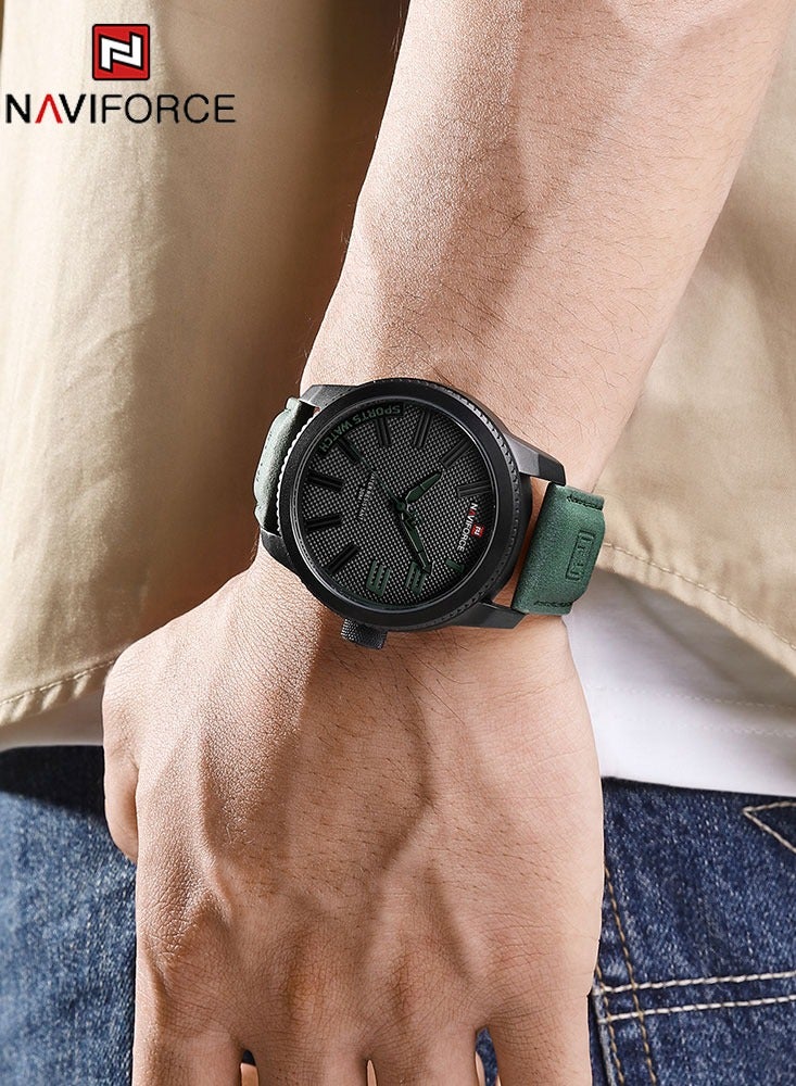 NAVIFORCE Popular Male Wristwatch Military Sports Shockproof Waterproof Leather Watch Men Fashion Casual Clock Luxury Men's Watches