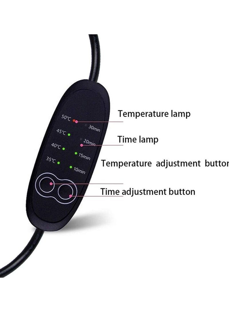 ORiTi Heated Eye Mask, USB Eye Mask for Dry Eyes with Temperature & Timer Control, Earplugs, Warm Eye Compress Heating Pad for Sleep, Dry Eyes, Blepharitis, Dark Circles, Puffy Eyes - Image 2