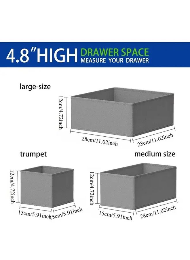 Variant Color 4 Piece Drawer Style Storage Box For Clothes Underwear And Socks - Image 3