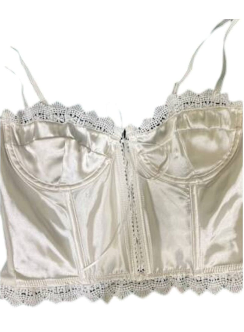 Lace Detail Corset Top - Image 3