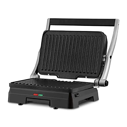 Cuisinart GR-11 Griddler 3-in-1 Grill and Panini Press, Silver - Image 2