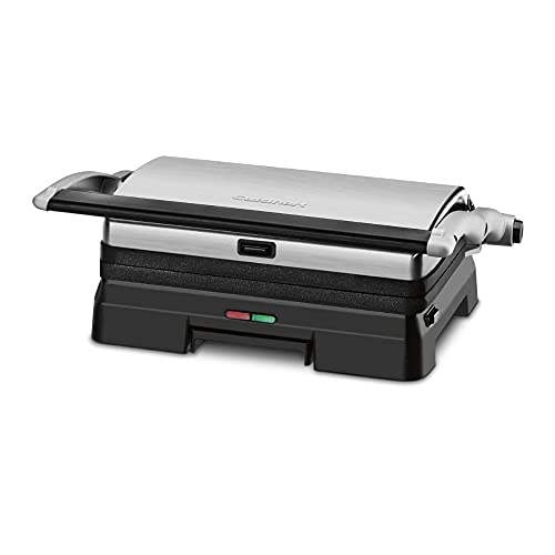 Cuisinart GR-11 Griddler 3-in-1 Grill and Panini Press, Silver - Image 3