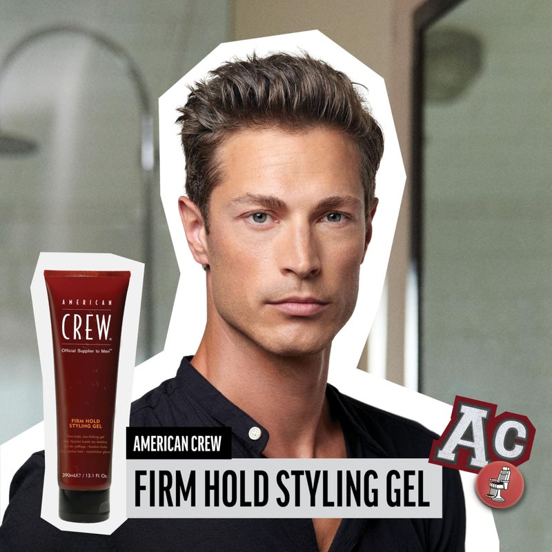 American Crew Men's Hair Gel, Firm Hold, Non-Flaking Styling Product Gift for Him, 13.1 fl oz - Image 4