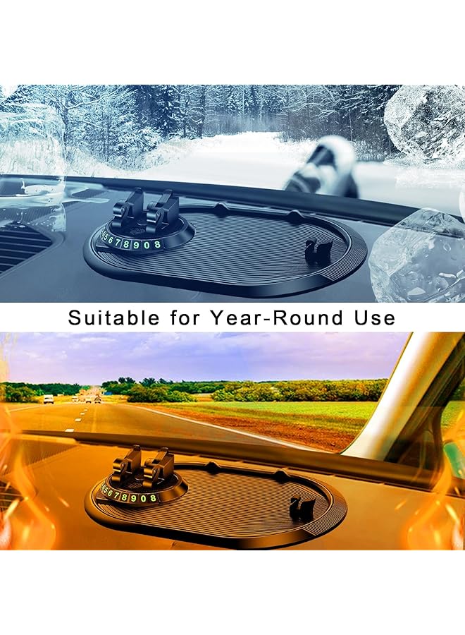 كاست ويف حامل هاتف للسيارة مضاد للانزلاق، حامل هاتف متعدد الاستخدامات دوار مضاد للانزلاق، حامل هاتف مضاد للانزلاق للسيارة، حامل هاتف محمول على لوحة القيادة، حامل هاتف للوحة القيادة للهواتف والمفاتيح والأدوات - Image 4