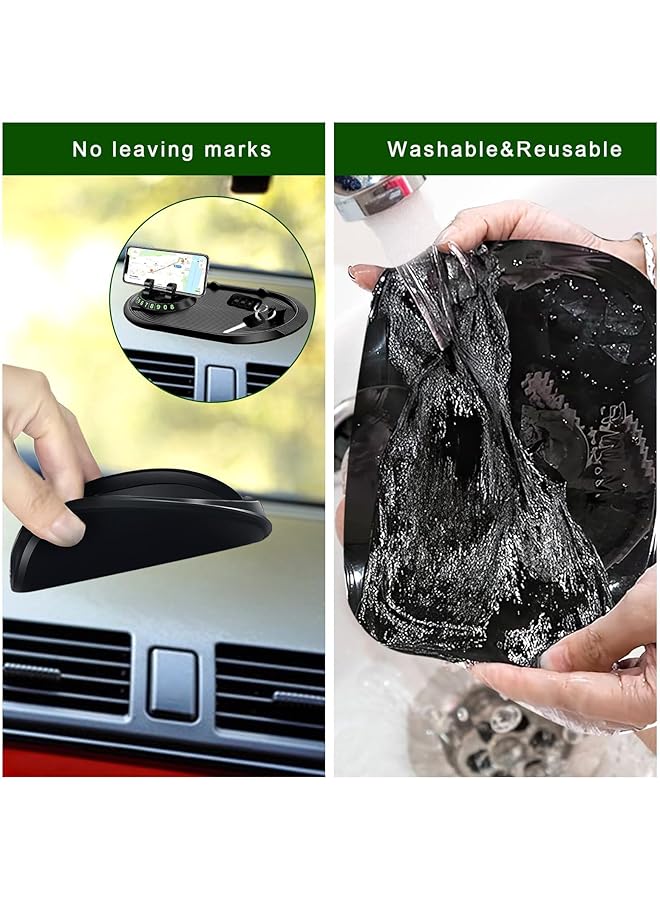 كاست ويف حامل هاتف للسيارة مضاد للانزلاق، حامل هاتف متعدد الاستخدامات دوار مضاد للانزلاق، حامل هاتف مضاد للانزلاق للسيارة، حامل هاتف محمول على لوحة القيادة، حامل هاتف للوحة القيادة للهواتف والمفاتيح والأدوات - Image 2