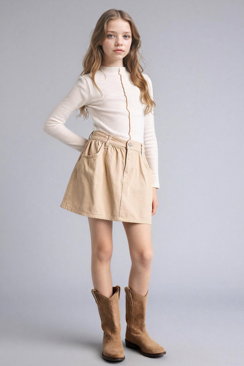 ديفاكتو جيبة بناتي قطن - Image 4