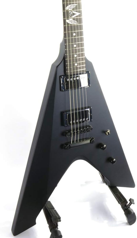 ESP جيتار كهربائي ESP LTD Vulture Signature Series جيمس هيتفيلد مع حقيبة باللون الأسود الساتان - Image 5