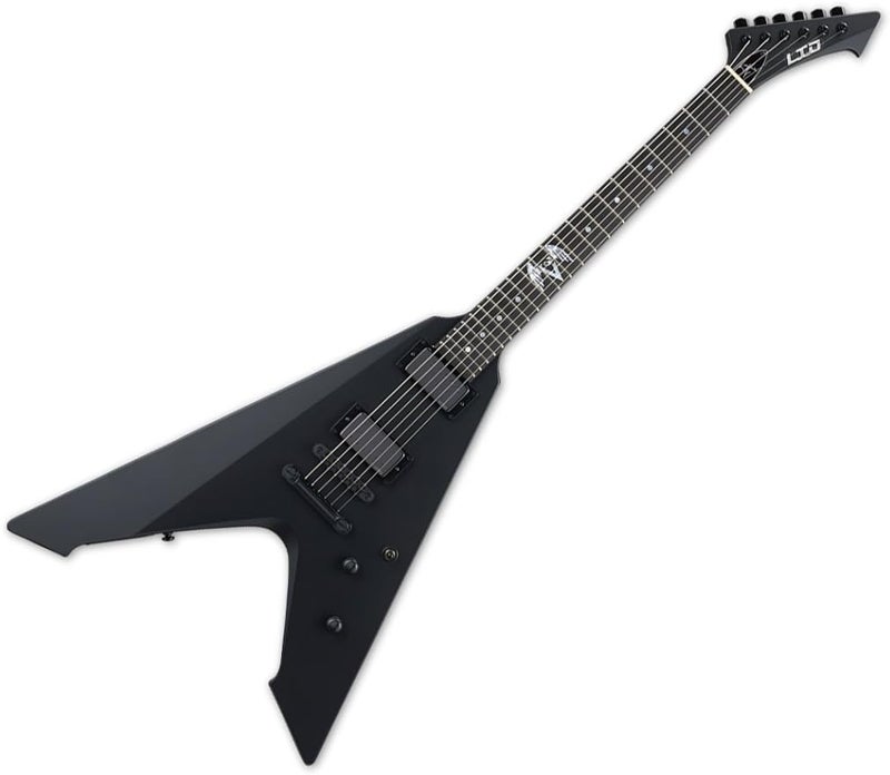 ESP جيتار كهربائي ESP LTD Vulture Signature Series جيمس هيتفيلد مع حقيبة باللون الأسود الساتان - Image 1
