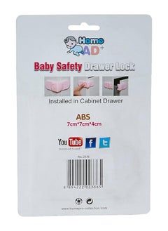 Home Pro Home Pro Home Ad+ Baby Safety Drawer Lock 2 Pieces, Assorted Colour, One Size  - Image 2