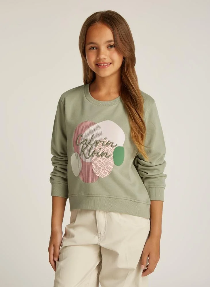 كالفن كلاين جينز Kids Graphic Logo Sweatshirt