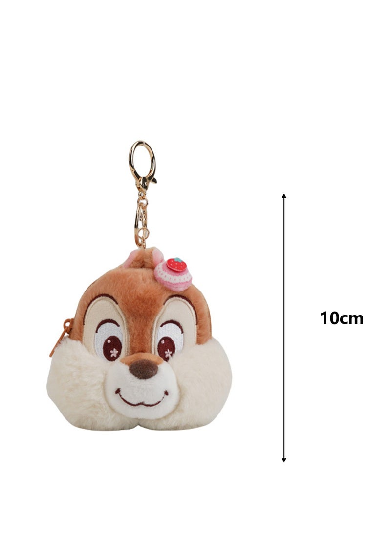 10cm Cute Plush Texture Coin Purse, Key Pendant, Bag Pendant Decoration, Suitable For Children'S Toy Gift (Little Squirrel) - Image 2