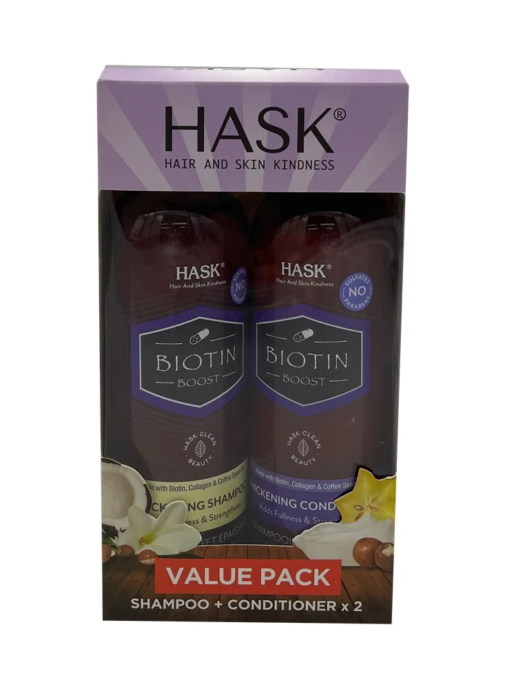 HASK Hask Shampoo & Conditioner 355Ml Asstd. X2 Value Pack