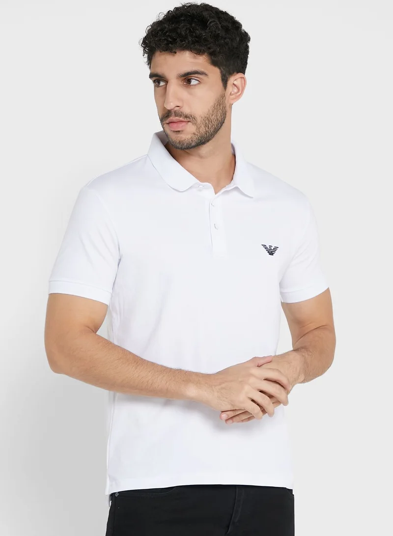 EMPORIO ARMANI Embroidered Logo Polo