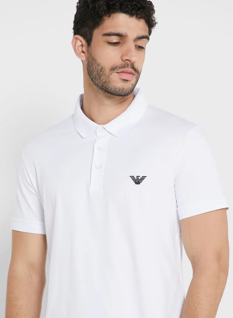 EMPORIO ARMANI Embroidered Logo Polo