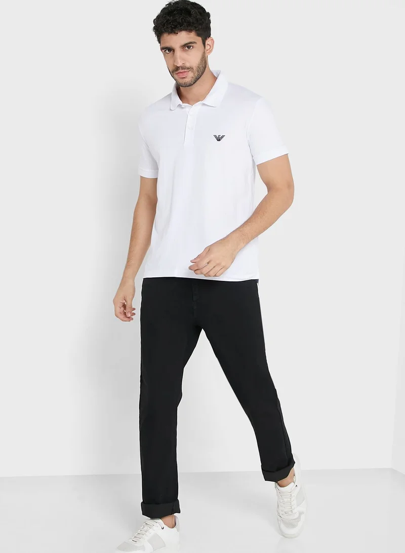 EMPORIO ARMANI Embroidered Logo Polo