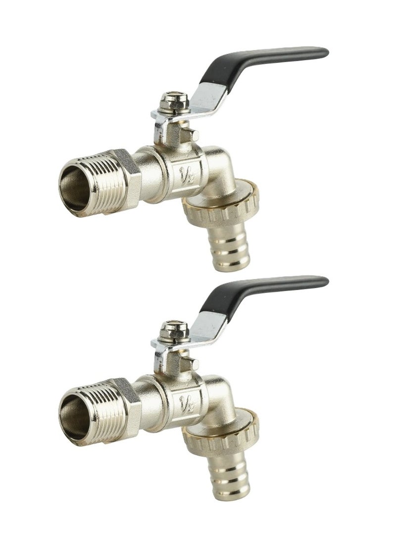 كانا 2 قطعة صنبور حديقة نحاس 1/2 بوصة - Image 2